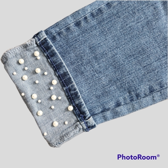 Lois Georgia Skinny 7/8 Mid-Rise Indigo Blue Jeans in a 28 - Picture 7 of 7